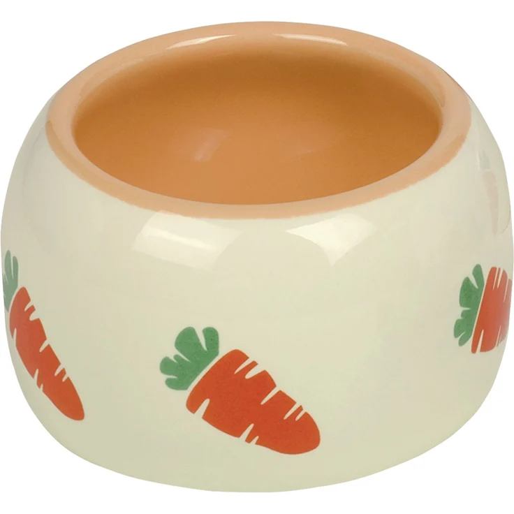 Nobby Keramik Futtertrog CARROT beige orange Ø 14,5 500 ml Größe L – Bild 1