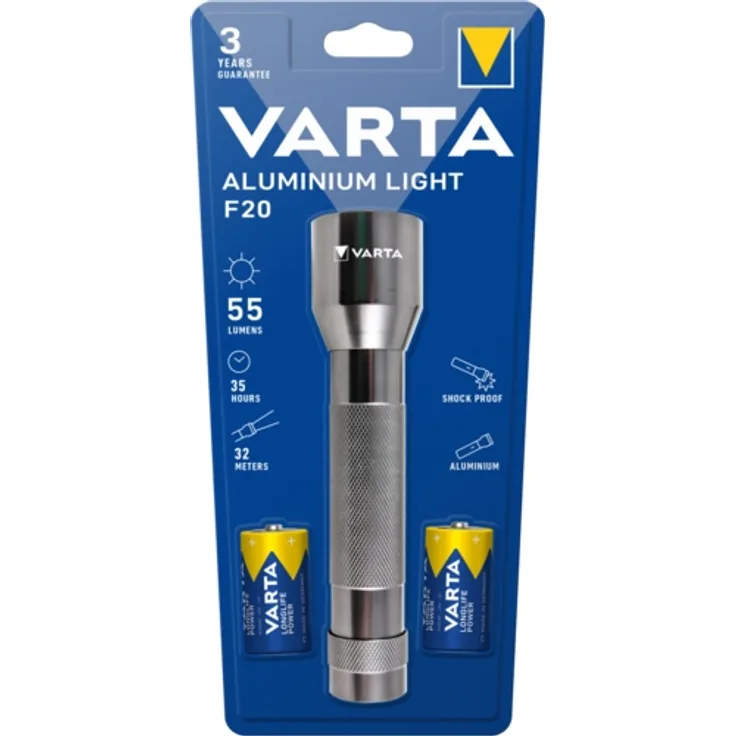 VARTA Taschenlampe Aluminium Light F20 Pro, schwarz