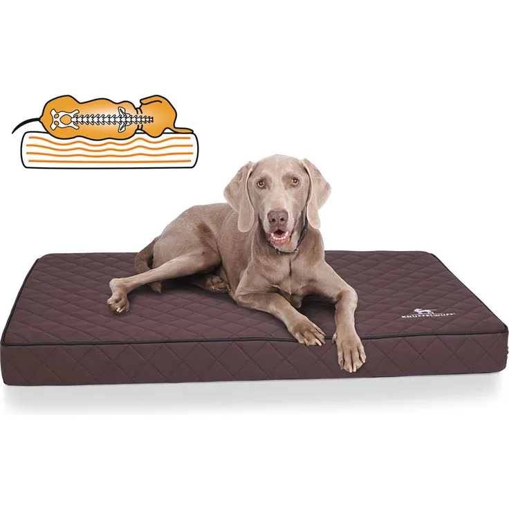 Knuffelwuff orthopädische Hundematte Juna braun XXXL