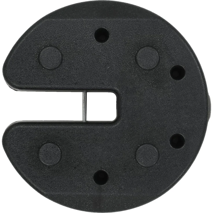 vidaXL Pavillon-Gewichte 4 Stk. Schwarz 220x30 mm Beton – Bild 4