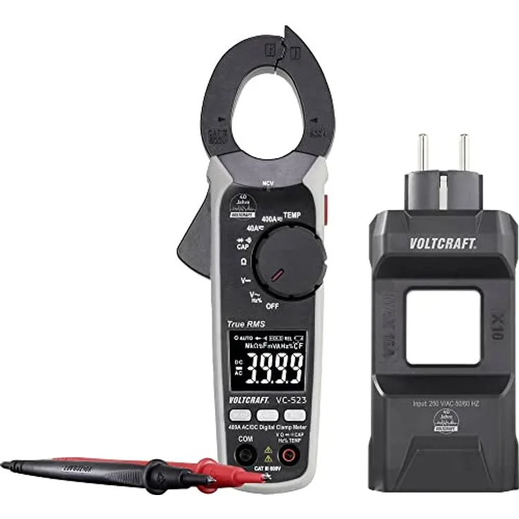 VOLTCRAFT VC523 SE plus DMA Stromzangenadapter Messbereich A/AC (Bereich) 0.01 - 400A Messbereich A/DC (Bereich) 0.01 - 400A