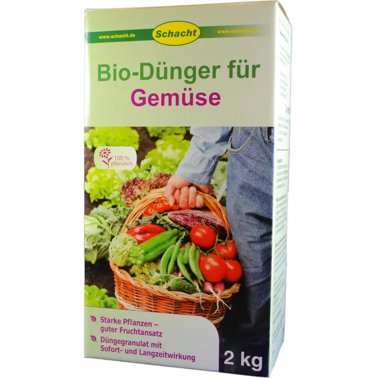 Schacht Bio-Dünger speziell für Gemüse 2 Kg Packung inkl. Messbecher