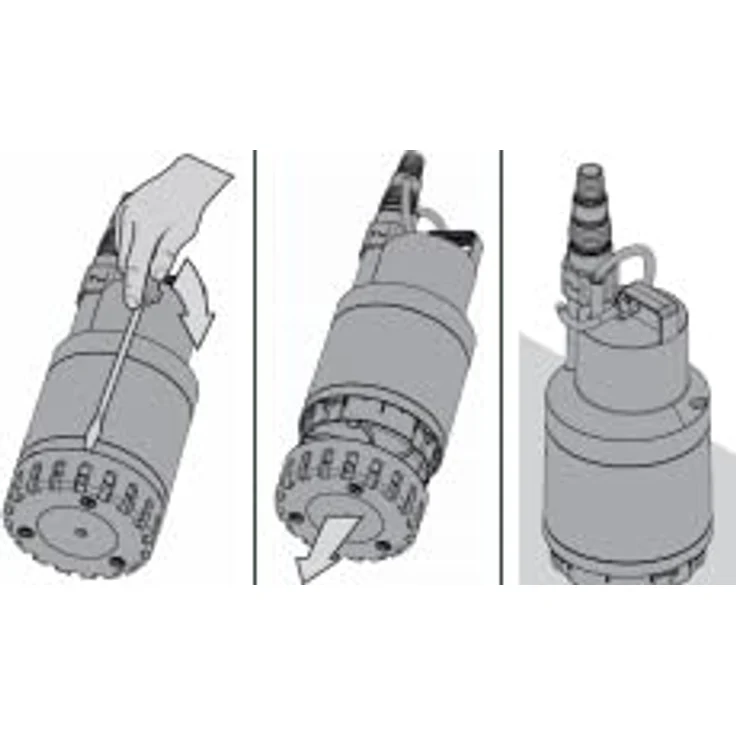 DAB Nova Up 180 M-NA Flachsauger-Tauchpumpe, 7.500 L/Std., 280W, Förderhöhe 5 m, Korngröße 10 mm – Bild 4