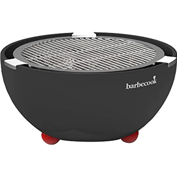 Barbecook Joya Holzkohlegrill Tischgrill geeignet für Balkon als Outdoor Camping-Grill, Schwarz