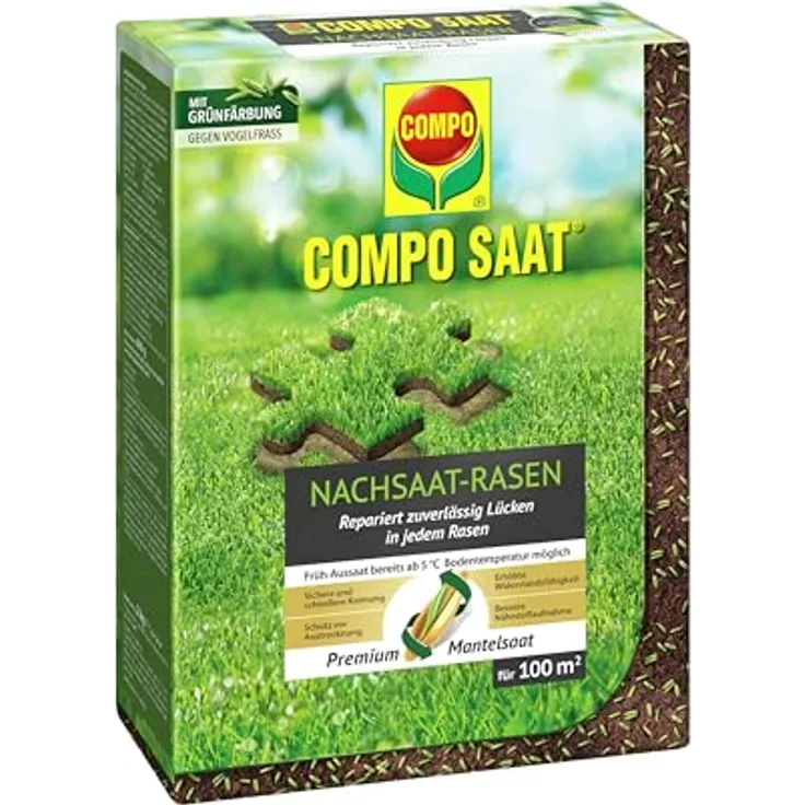 COMPO SAAT® Nachsaat-Rasen 2 kg für 100 m²