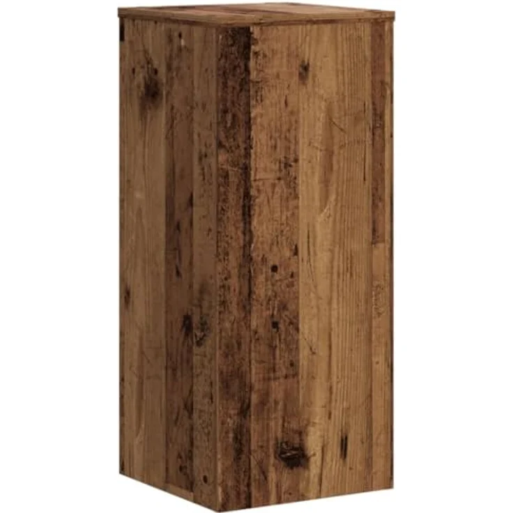 vidaXL Blumenständer Blumenständer Pflanzenständer 2 Stk Altholz-Optik 30x30x70 cm Spanplat – Bild 4
