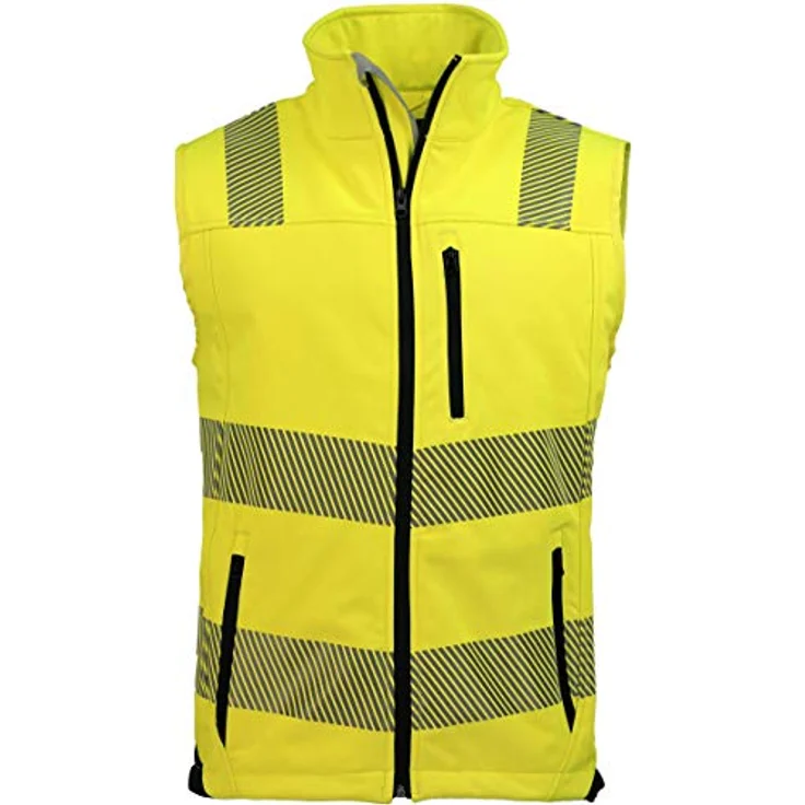 ASATEX Prevent Trendline Warnschutzweste PTW-SW, gelb/schwarz, Gr. 4XL mit EN ISO 20471:2013 zertifiziert – Bild 1