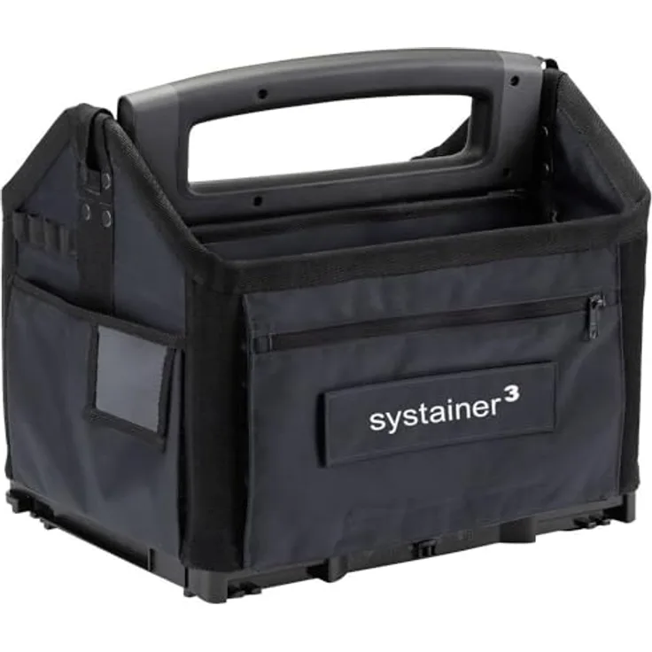 Tanos Systainer³ ToolBag M 83000619 Werkzeugtasche unbestückt (B x H x T) 396 x 359 x 296 mm - flexible Organisation im Top-Design, Cabrio-Textiltasche in Schwarz