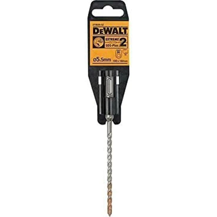 Dewalt SDS-Plus Hammerbohrer-Schlagbohrer EXTREME 2 (5,5x160x100 mm, für den Dauereinsatz in härtestem Beton, Mauerwerk, Natur- und Kusntstein) DT9509-QZ – Bild 2