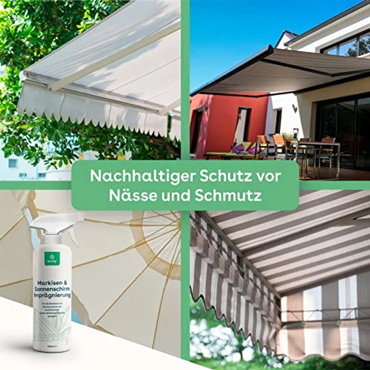eco:fy Markisen und Sonnenschirm Imprägnierung Spray Sonnensegel Schutz vor Feuchtigkeit und Schmutz UV-stabil (0,5 Liter) – Bild 3