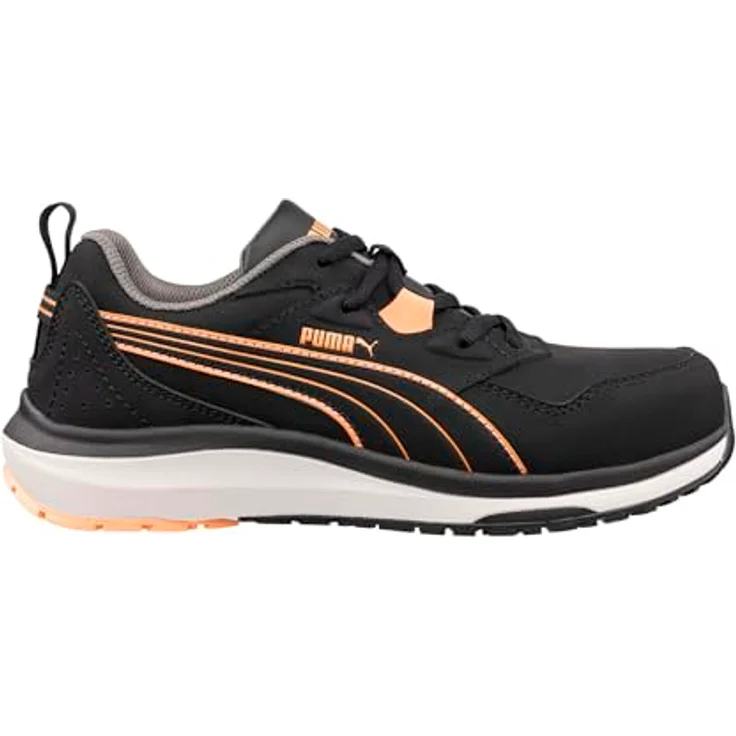 Puma Safety STEPPER Low 342940, Sicherheitshalbschuh S3S ESD HRO SR, schwarz/pfirsich, Gr. 41 – Bild 3