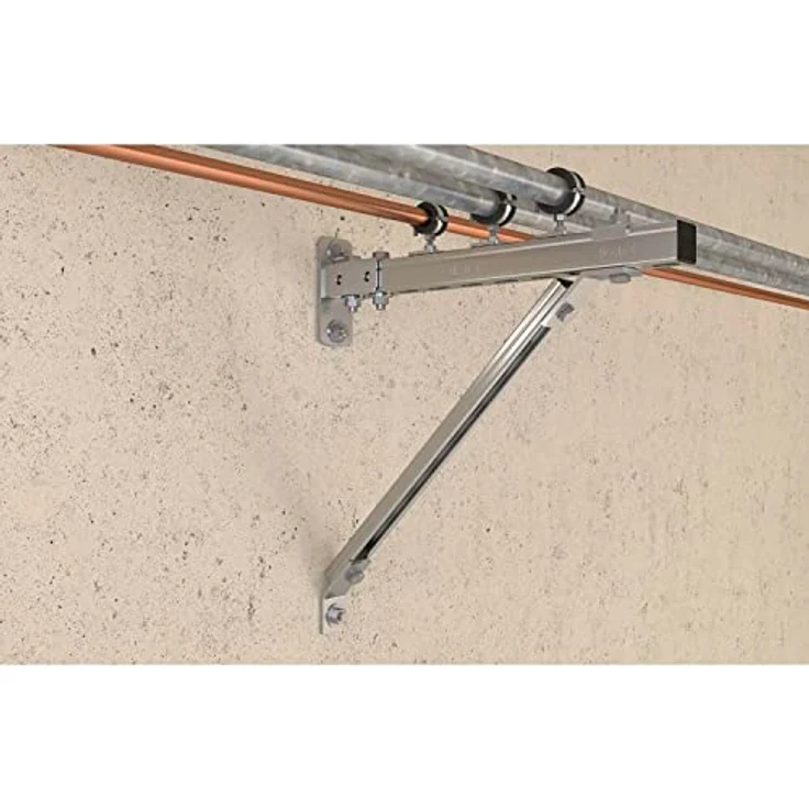 Fischer 562351 Gelenkrohrschelle, Rohrverbinder mit Schnellverschluss, 25 Stück, galvanisch verzinkt, für Rohrdurchmesser 12-66 mm – Bild 3
