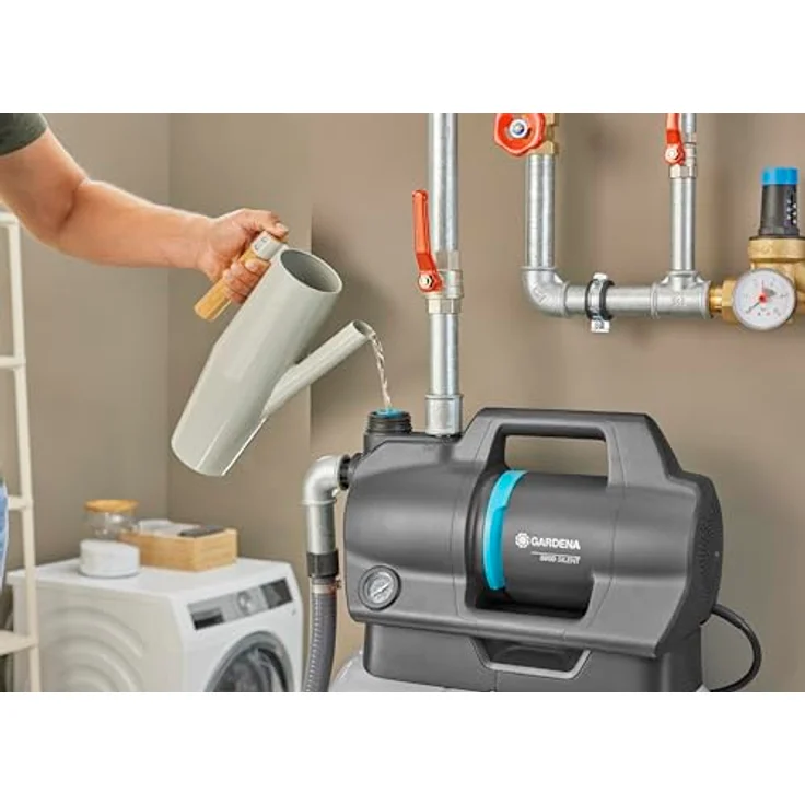 Gardena Hydrophor-Set 3800 Silent 09064-20, leise Hauswasserpumpe mit 3.800 l/h Durchflussmenge und 47 dB(A) Schalldruck – Bild 6