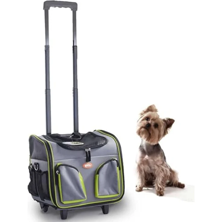 PAWISE Troley für Transport, Hunde-Transportbox, 37 x 27 x 33 cm, leicht, langlebig und belüftet – Bild 2