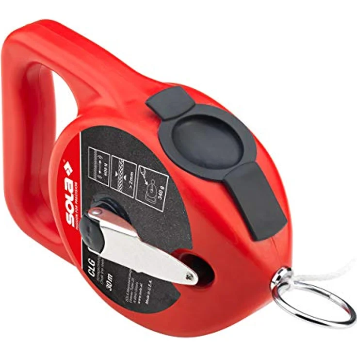 Sola CLG Schlagschnur Set ROT, 30 Meter Markierschnur mit rotem Kreidepulver, hohe Reißfestigkeit und hervorragende Hafteigenschaft – Bild 3