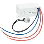 Oktaplex motion Oktaplex Jasy Einbau Dämmerungssensor aussen und innen Lichtsensor IP65 Dämmerungsschalter weiss 230V