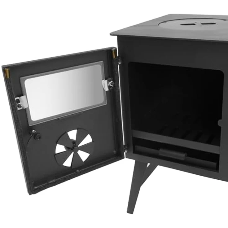 CampFeuer Zeltofen, 28,5 x 58,5 x 260 cm, Zeltheizung, Holzofen für Camping, mit Backfach und Thermometer – Bild 8