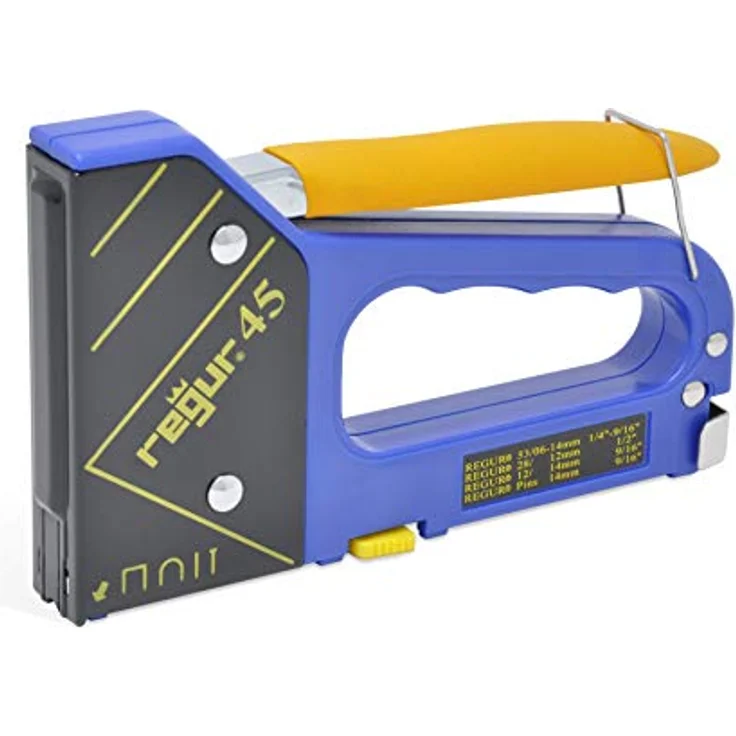Regur REGUR 45 Handtacker - 4-in-1 Multifunktions-Tacker für Feindraht-Klammern, Bogen-Klammern, Tackernägel und Pins, präzise und robust für vielseitige Anwendungen – Bild 2