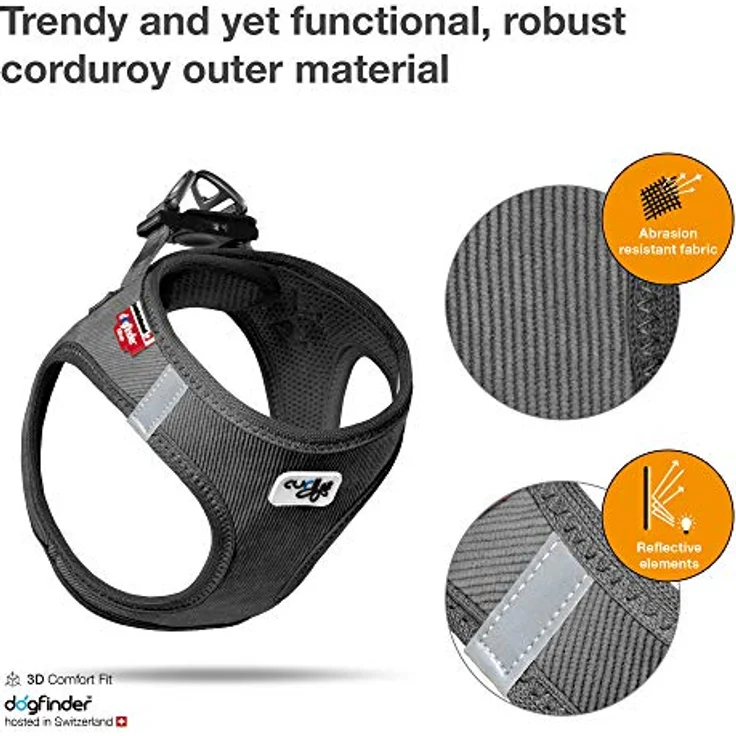 Vest Harness Cord Black 3XS – Bild 4