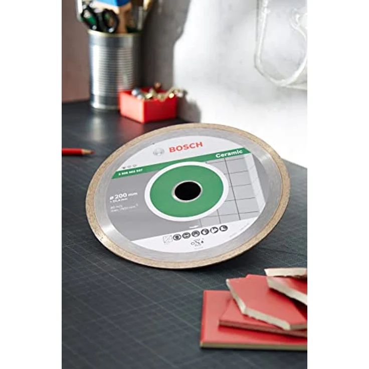 Bosch Professional Diamanttrennscheibe Standard für Ceramic, 200 x 25,40 x 1,6 x 7 mm, 2608602537 – Bild 6