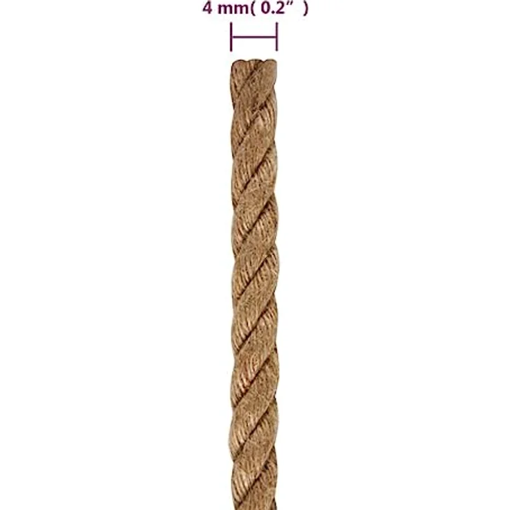 vidaXL Juteseil 100 m Länge 4 mm Stärke - Preisvergleich – Bild 4