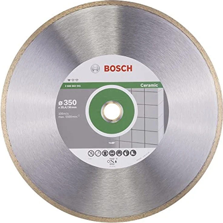 Bosch Professional Diamanttrennscheibe Standard für Ceramic, 350 x 30 und 25,40 x 2 x 7 mm, 2608602541 – Bild 4