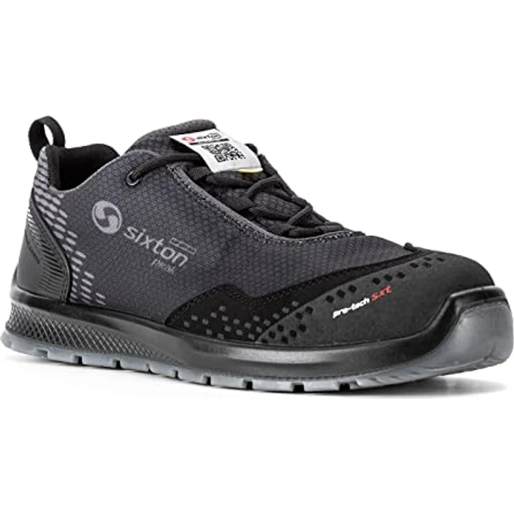 Sixton Auckland, Sicherheitsschuhe S3 mit atmungsaktivem Microfiber, rutschhemmender Duo-PU-Laufsohle, Größe 42 – Bild 1