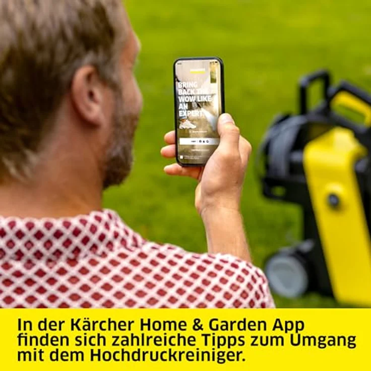 Kärcher Home & Garden K 4 Comfort Premium Home, Hochdruckreiniger 130 bar mit 4-in-1-Multi Jet-Strahlrohr und Home Kit inklusive Flächenreiniger T 5 und Reinigungsmittel – Bild 6