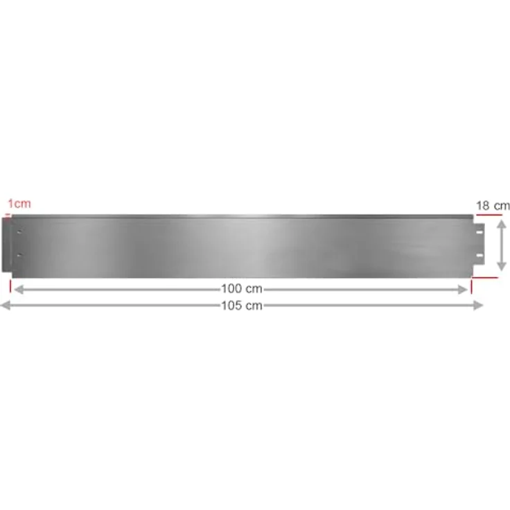 Rasenkante 25m 100x18cm verzinkt Beeteinfassung Beetumrandung Mähkante Metall Palisade – Bild 4