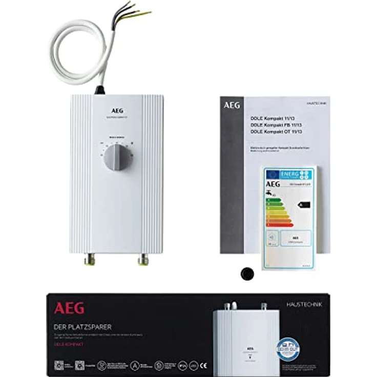 AEG DDLE Kompakt OT, elektronischer Kompakt-Durchlauferhitzer 11/13 kW für die Küche, VDE geprüft, solargeeignet, Übertischmontage, Made in Germany – Bild 3