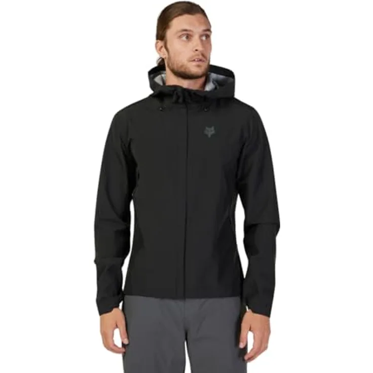 Fox JACKET 24 RANGER 2.5L, Herren Velojacke mit wasserabweisender DWR-Beschichtung, Schwarz, XL