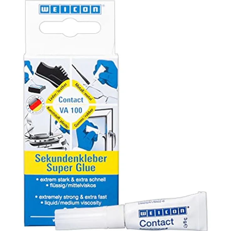WEICON Contact VA 100 3 g | Sekundenkleber | Universalkleber