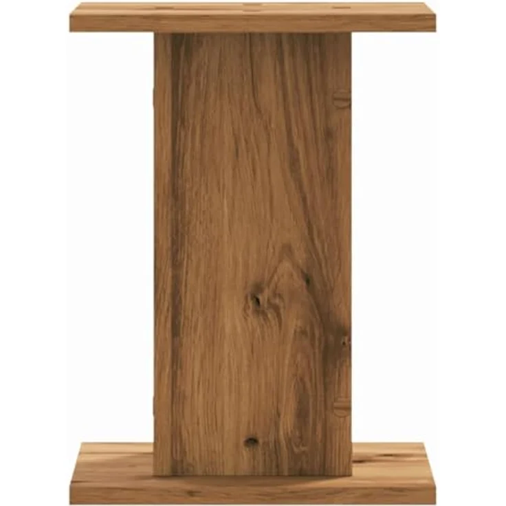 vidaXL Blumenständer Pflanzenständer 2 Stk. Artisan-Eiche 30x30x40 cm Holzwerkstoff (1 St) - Robuster Pflanzenständer aus langlebigem Holzwerkstoff, mit großer und stabiler Oberfläche, hohle Konstruktion für erhöhte Stabilität in Artisan-Eiche-Farbe – Bild 6