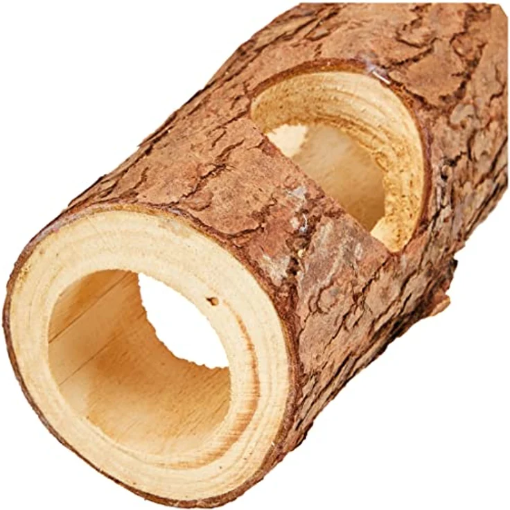 TRIXIE Natural Living Röhrentunnel, Rindenholz, ø 7 × 30 cm, 6131, 100% Naturmaterialien, ohne Harzkanäle – Bild 4