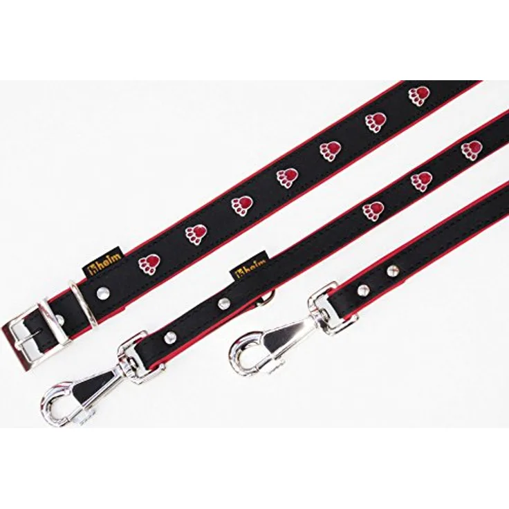 Hundehalsband »Pfote« rot