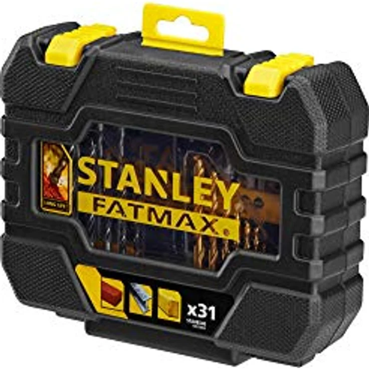 Stanley Fatmax STA88540, 31-teiliges Bit- und Bohrer-Set für Holz, Stein und Metall im robusten Koffer – Bild 4