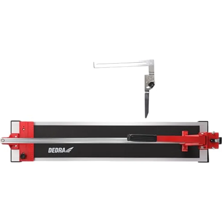 DEDRA Fliesenschneider, manuelle Fliesenschneidmaschine 800 mm, mit kugelgelagertem Schneiderad und stabiler Aluminium-Konstruktion, gummierte Arbeitsplatte, Wassergekühltes Schneidsystem – Bild 2