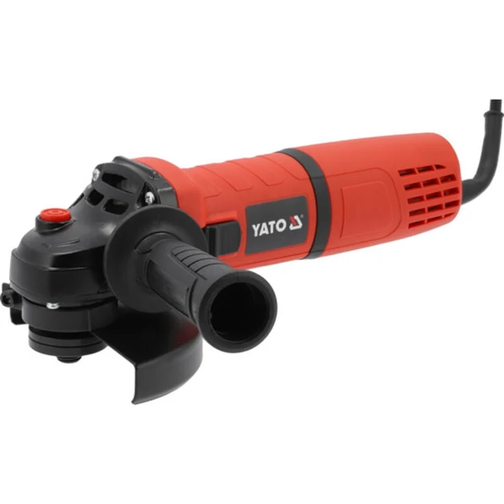 YATO Winkelschleifer YT-82089, 125mm, 720W mit Geschwindigkeitsregler, stufenlos von 3000-11000 U/min, seitlicher Schalter, IPX0 Schutzart