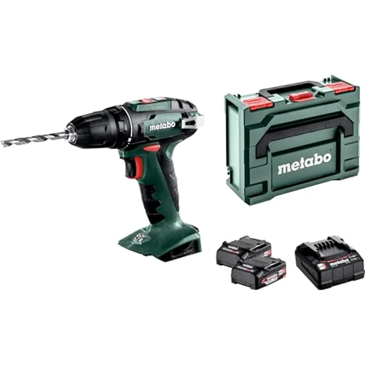 Metabo 18V Akku-Bohrschrauber BS 18 2x Akku 2.0Ah im Koffer (602207560) – Bild 2