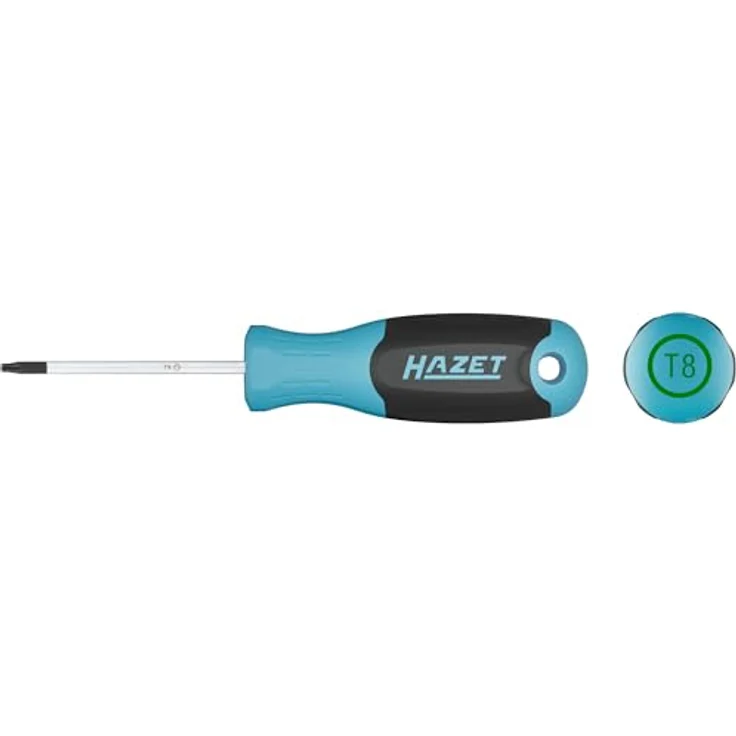 HAZET Schraubendreher 811-T8, Innen TORX Profil, rutschfester 3-Komponenten-Griff, Rundklinge, Länge 127 mm – Bild 2