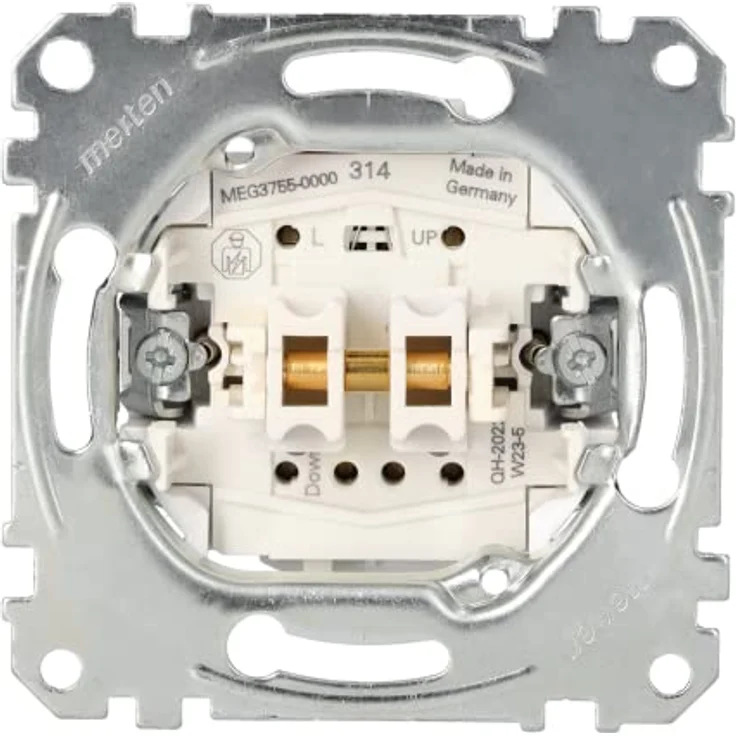 Schneider Electric Merten Rollladentaster-Einsatz, Unterputz, 1-polig, 10A, AC 250V, IP20, mit Steckklemmen – Bild 1