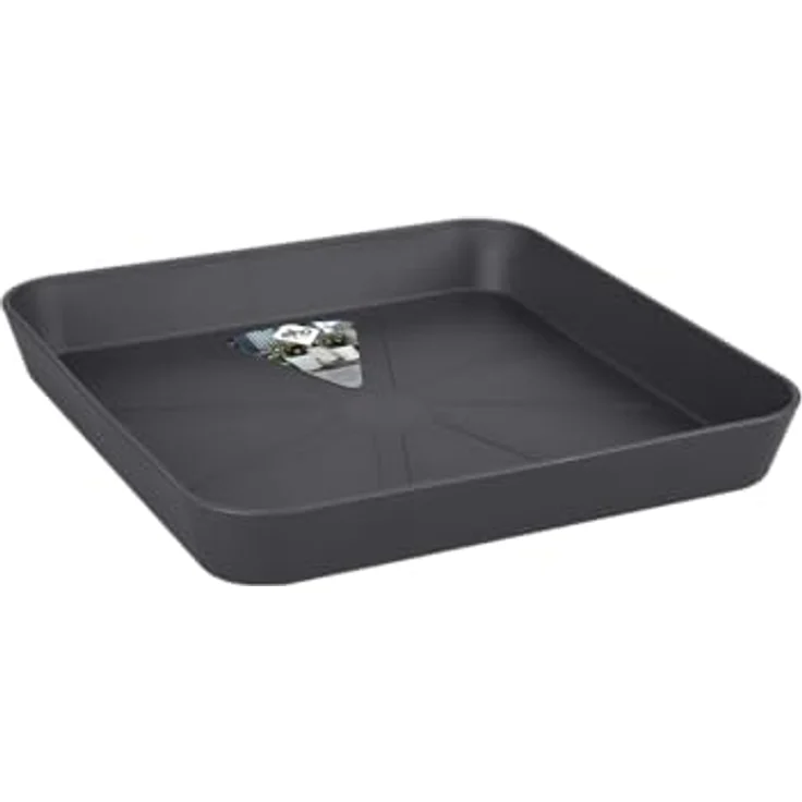 Elho Loft Urban Untersetzer Eckig 22 - Anthrazit - Draußen - Ø 22.2 x H 3.1 cm – Bild 2