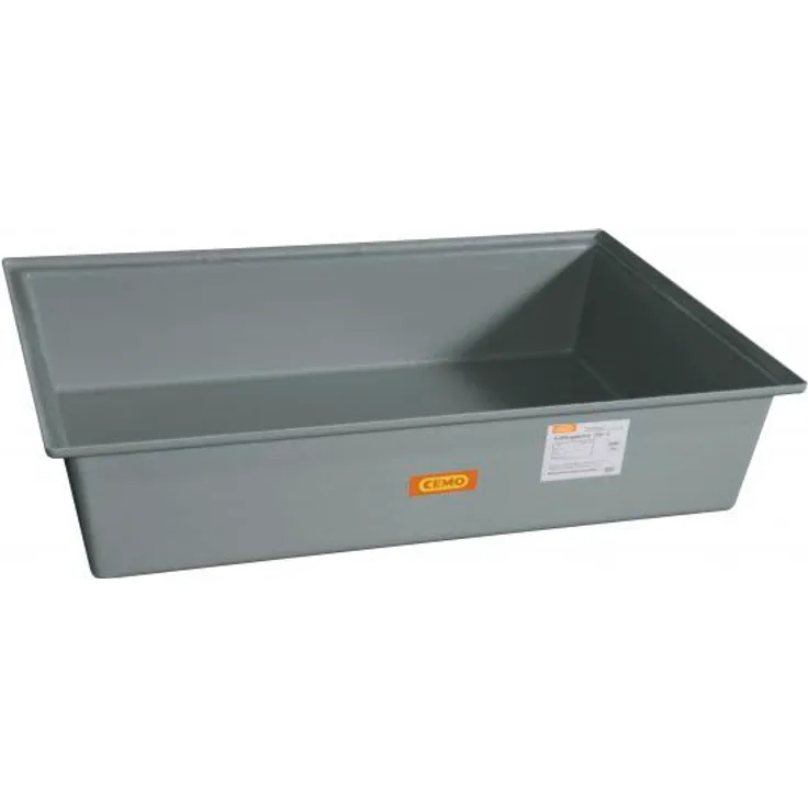Cemo Auffangwanne 220 l, GFK, B x H x T: 128 x 27 x 85 cm, ohne Gitterrost, mit Zulassung, Modell 6882