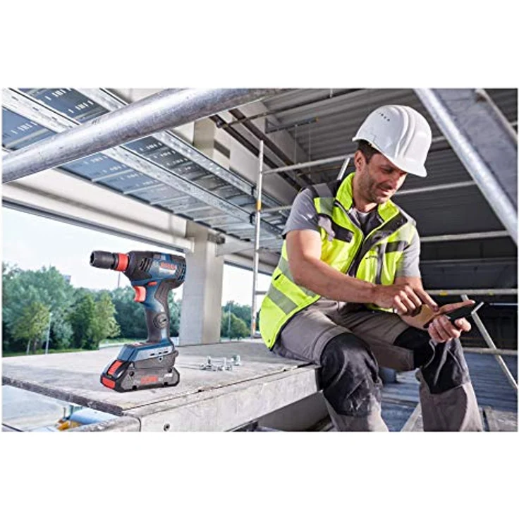 Bosch Professional 18V System Akku Drehschlagschrauber GDX 18V-200 C (max. Drehmoment: 200 Nm, 1-4 Zoll-Innensechskant, 1-2 Zoll-Außenvierkant, Connect Ready, ohne Akkus und Ladegerät, in L-BOXX) – Bild 5