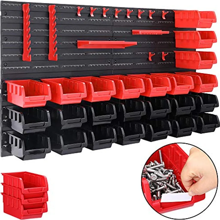 Set Werkzeugwand 65tlg. + Stapelboxen 28tlg. – Bild 4