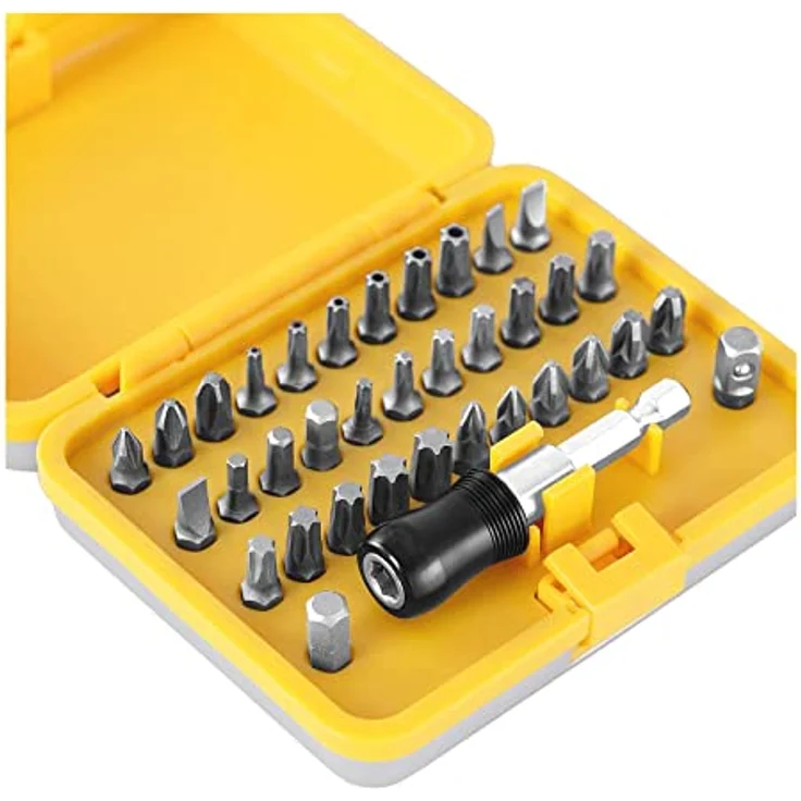 MSW ACC-B1 Bit Set, 34-teiliges Schraubendreher-Bit-Set aus Chrom-Vanadium-Stahl mit praktischem Aufbewahrungskoffer – Bild 2
