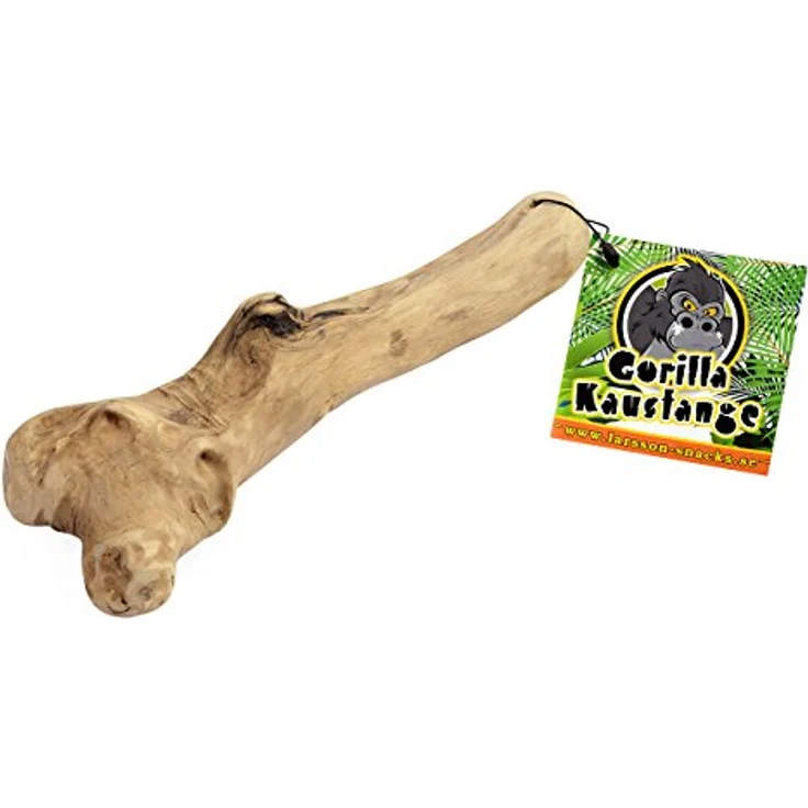 Larsson | Gorilla Kaffeeholz für Hunde Größe L Kaustangen, Kauholz für Hunde - EIN gesundes Hundespielzeug für anganhaltenden Kauspaß, ca. 200-300g – Bild 1