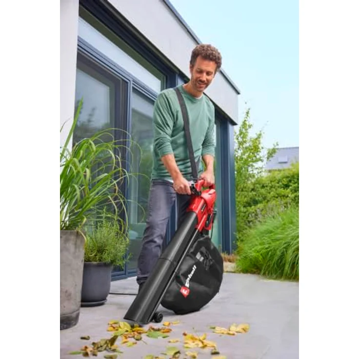 Einhell GC-EL 3026 E Elektro-Laubsauger, 3-in-1 mit Höhenverstellbarem Griff, Tragegurt, 240V, 720 m³/h Saugleistung – Bild 2