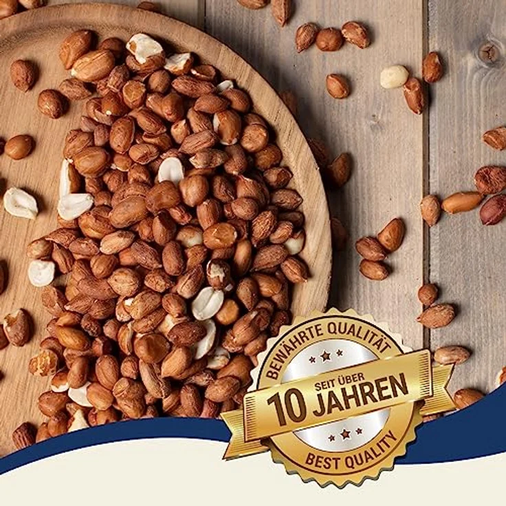 Lyra Pet® | 10 kg Erdnusskerne mit Haut | Vogelfutter für das Ganze Jahr | Naturbelassenes Streufutter | Energiequelle für Wildvögel | Erdnüsse ohne Schale | Proteinreich & Ölhaltig | Gartenvögel – Bild 4