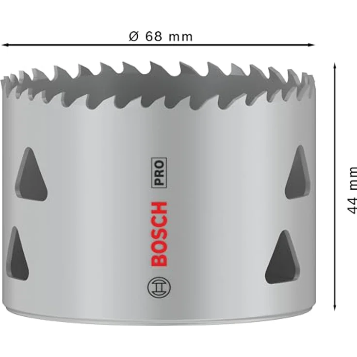 Bosch 1x PRO Multi Material Lochsäge, für Weichholz und Trockenbau, Ø 68 mm, mit 8% Kobalt, Professional Zubehör Bohrmaschine/Schrauber – Bild 3
